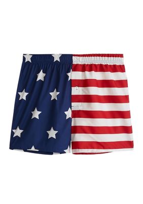 Saddlebred Men's Big & Tall Americana Stars and Stripes Boxers, 4XL