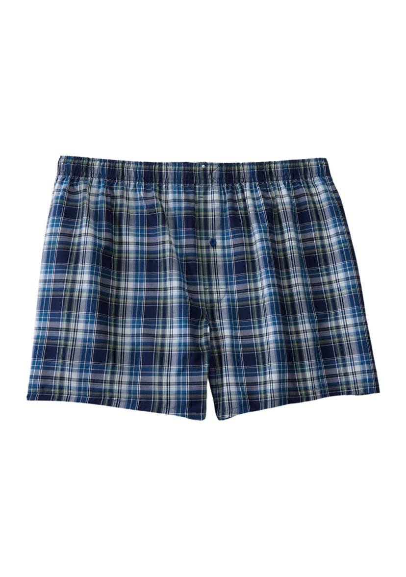 Big & Tall Plaid Boxers