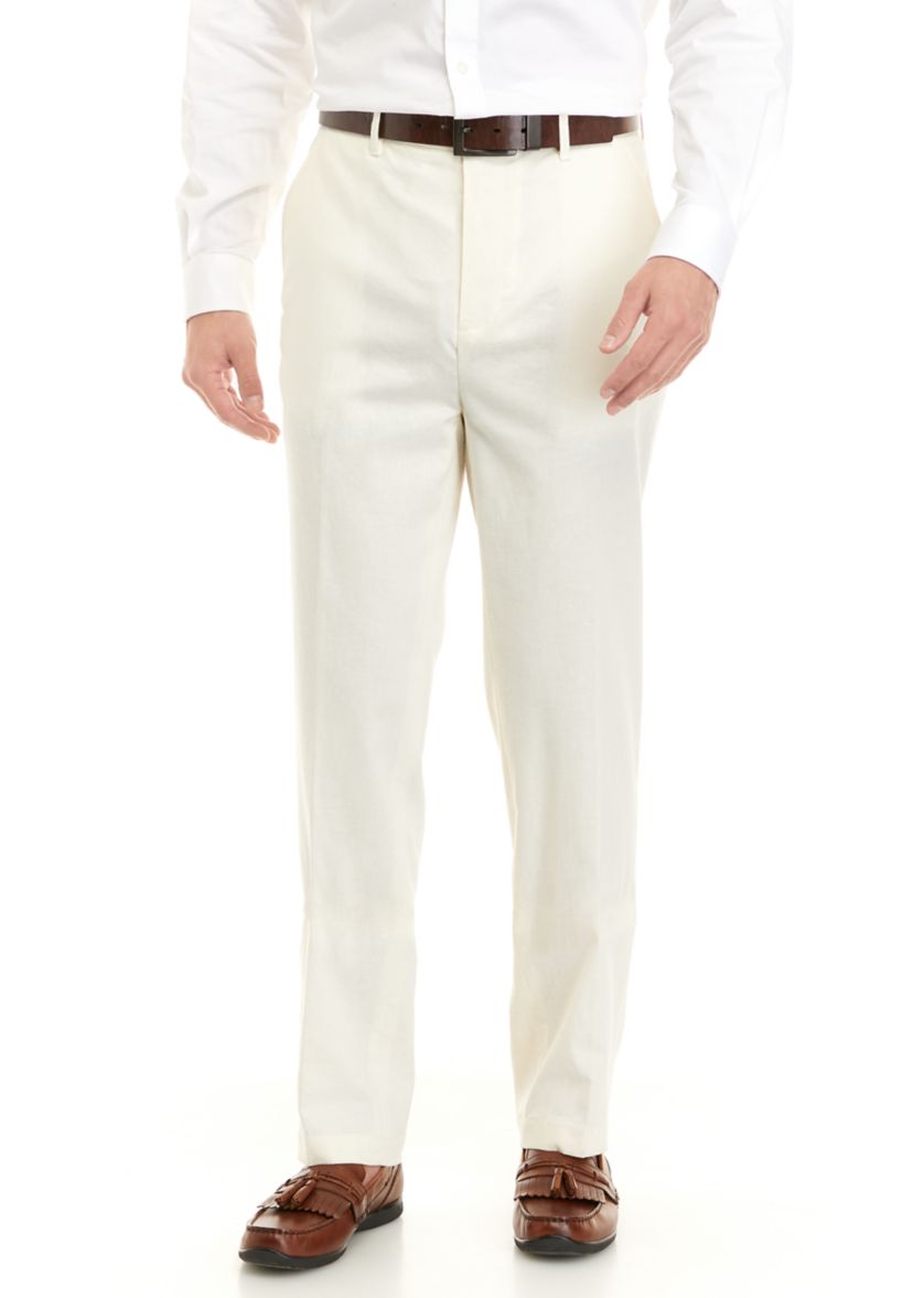Mens Flat Front Pants