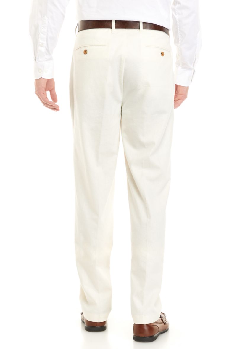 Mens Flat Front Pants