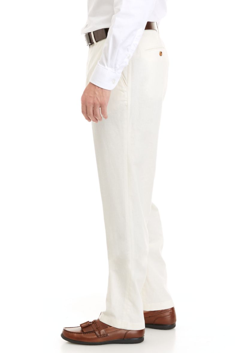 Mens Flat Front Pants