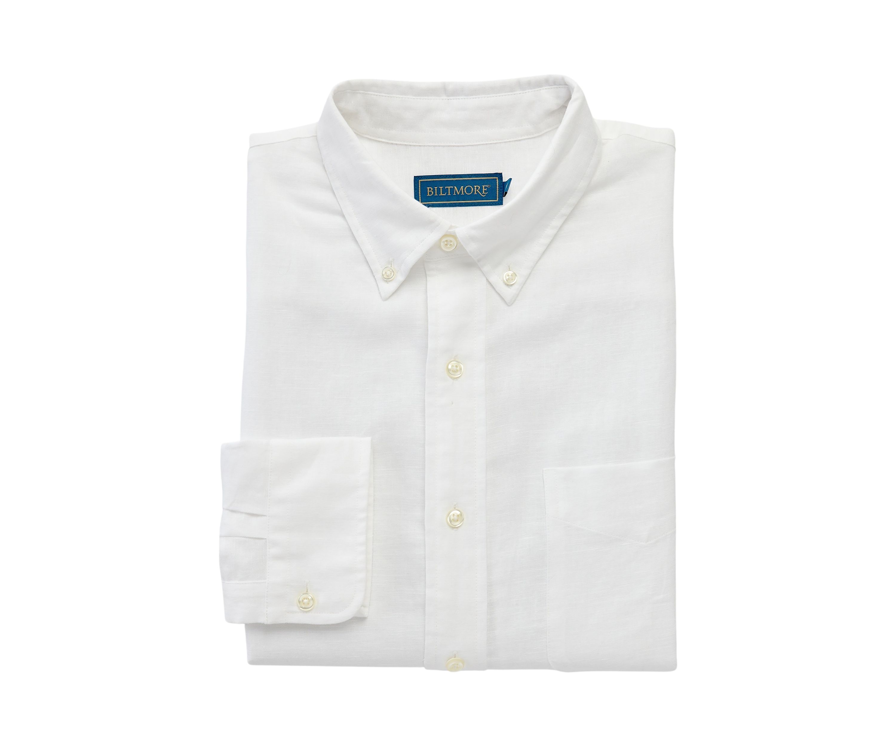 Mens Long Sleeve Linen and Cotton Shirt
