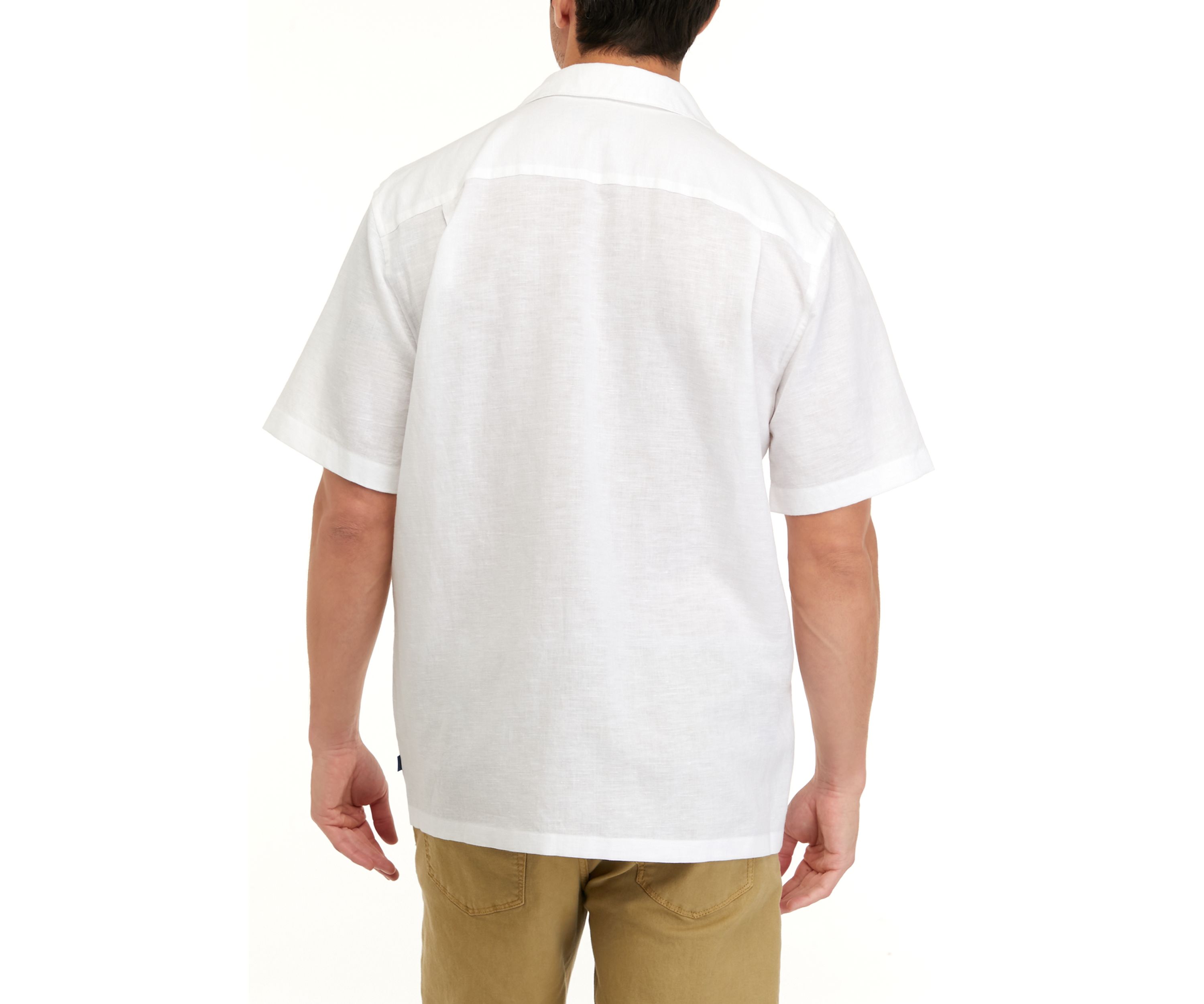 Mens Linen Camp Shirt 