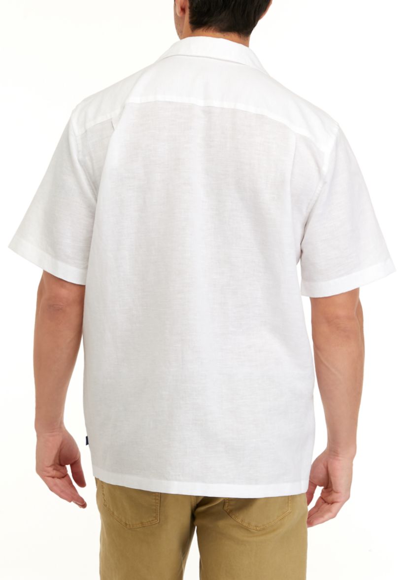 Mens Linen Camp Shirt 