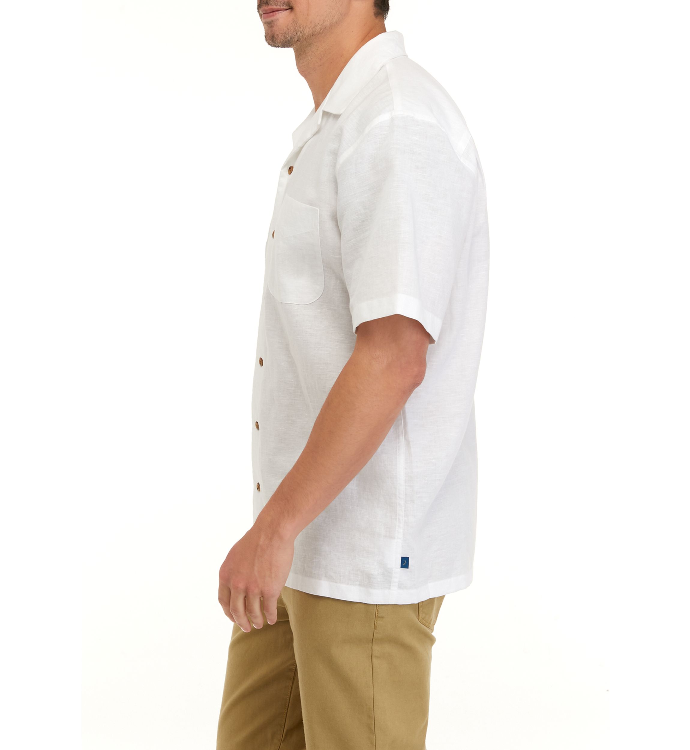 Mens Linen Camp Shirt 