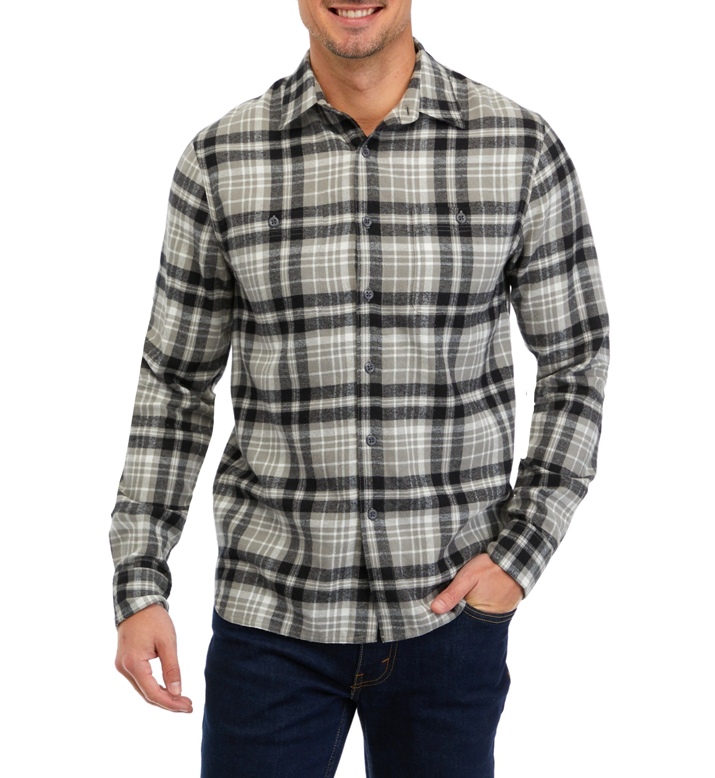 Long Sleeve 2 Pocket Flannel Shirt  