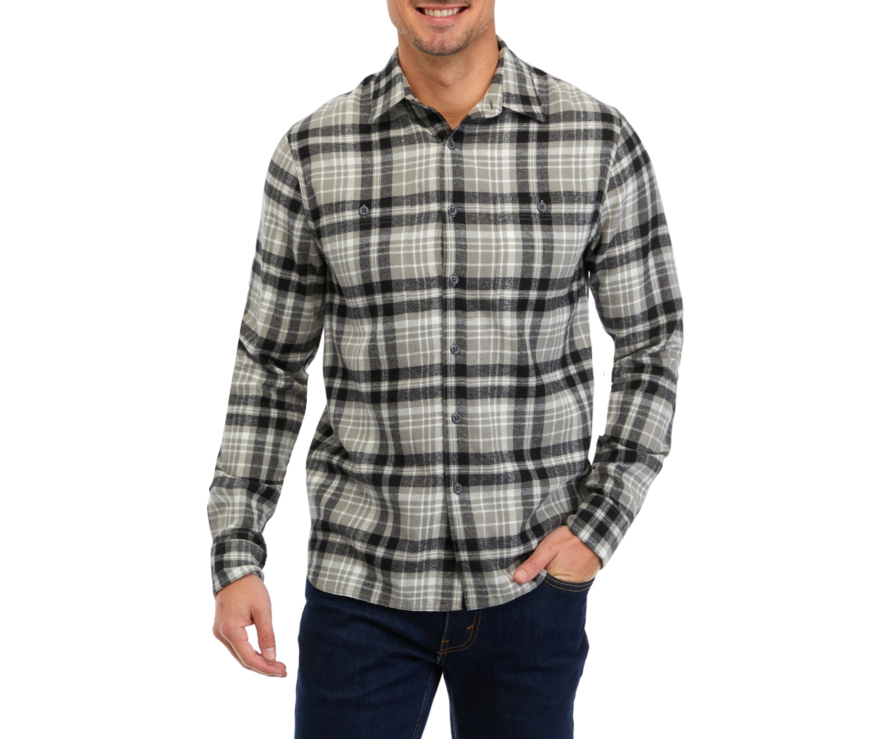 Long Sleeve 2 Pocket Flannel Shirt  