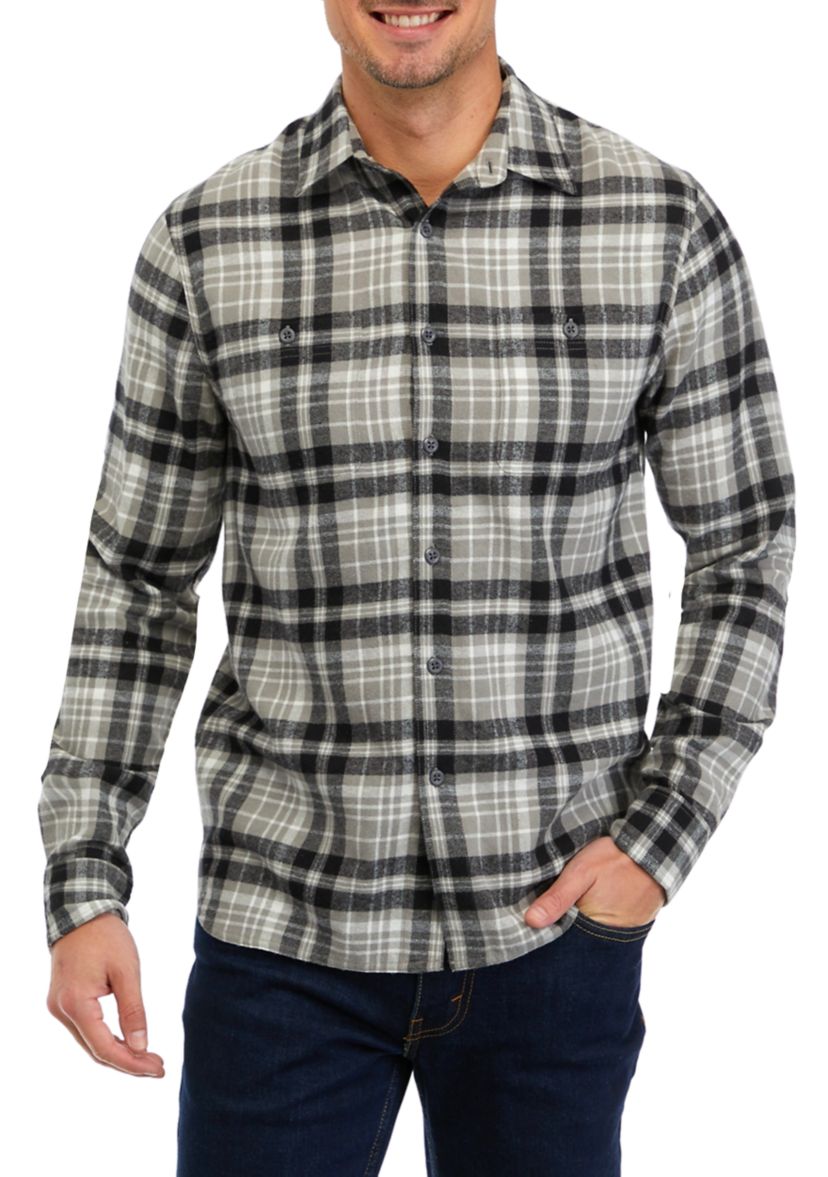 Long Sleeve 2 Pocket Flannel Shirt  