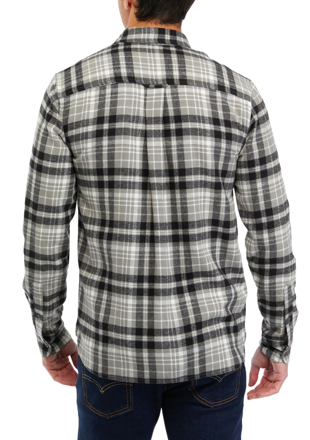 Long Sleeve 2 Pocket Flannel Shirt  
