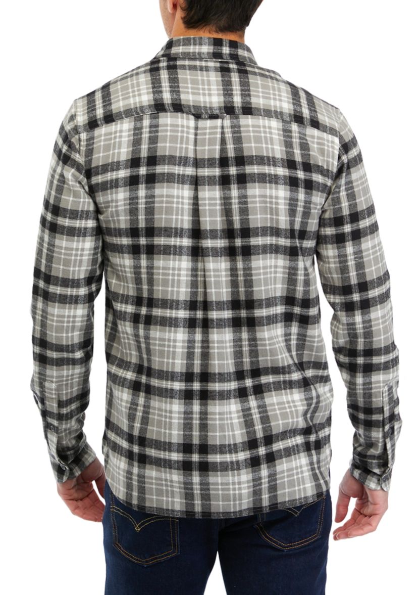 Long Sleeve 2 Pocket Flannel Shirt  