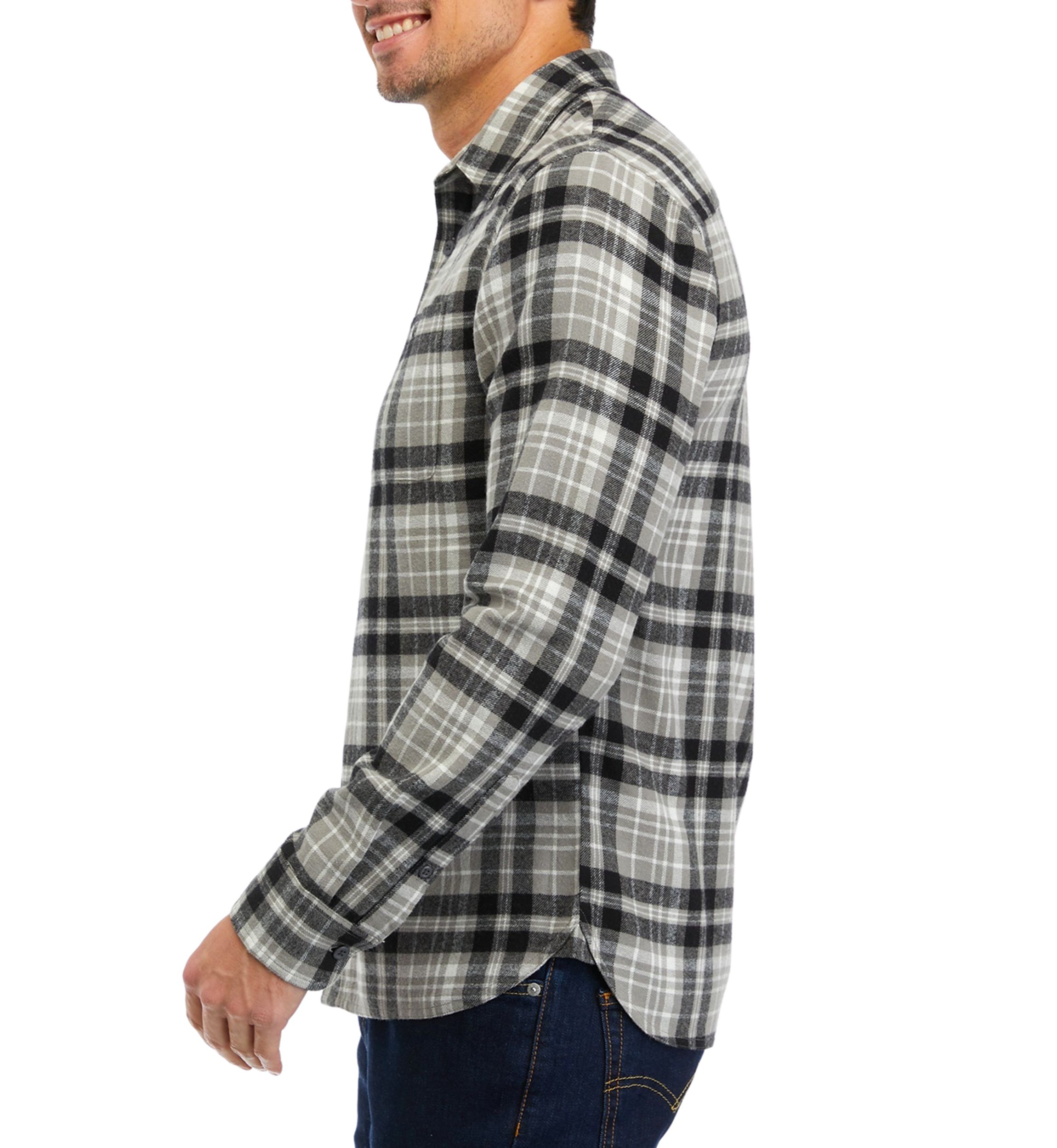 Long Sleeve 2 Pocket Flannel Shirt  