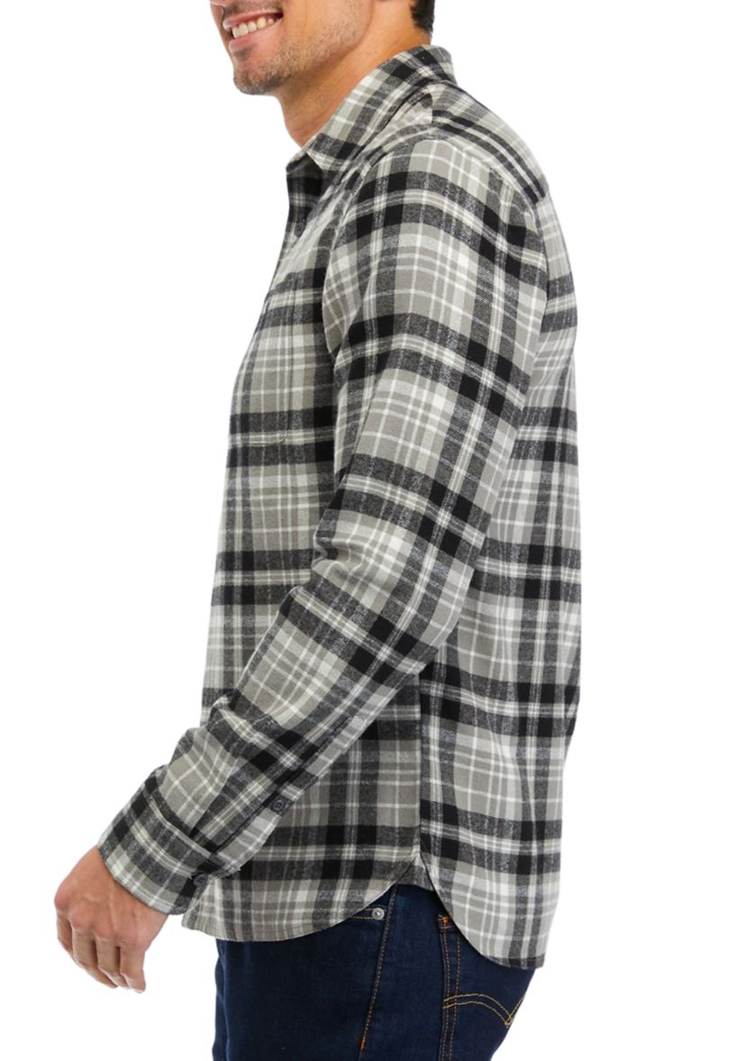 Long Sleeve 2 Pocket Flannel Shirt  