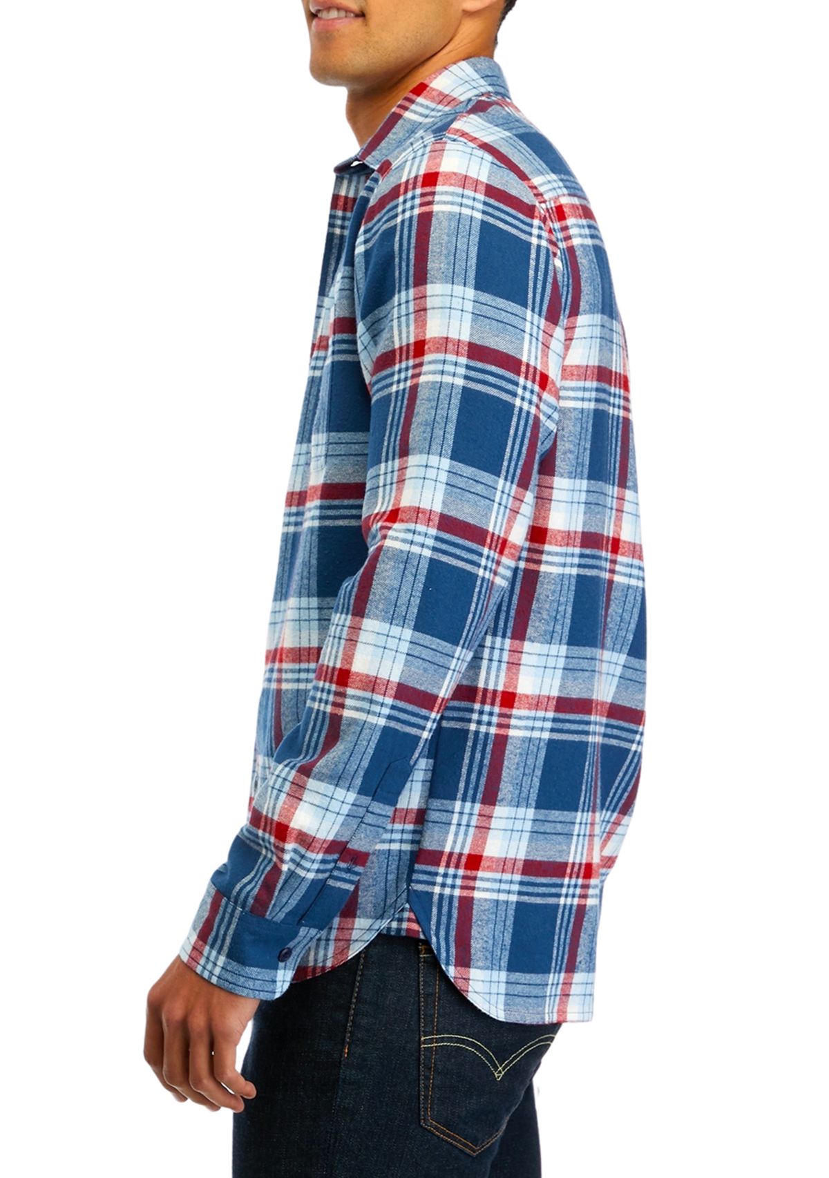 Long Sleeve 2 Pocket Flannel Shirt  
