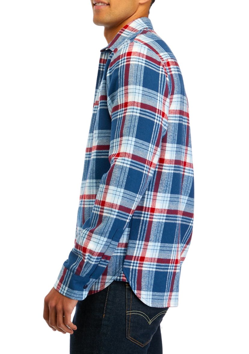 Long Sleeve 2 Pocket Flannel Shirt  