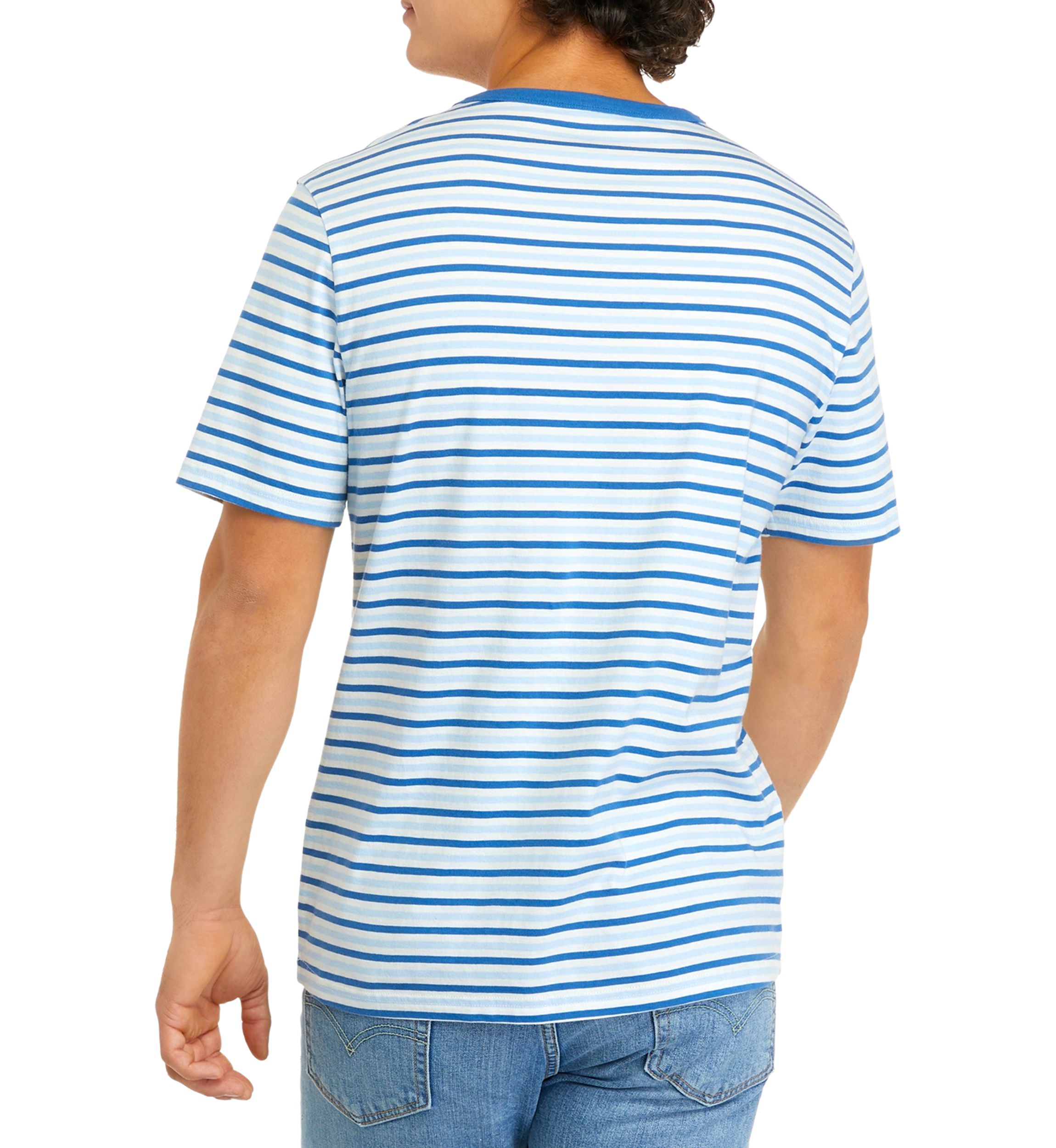 Short Sleeve Crew Neck Striped T-Shirt