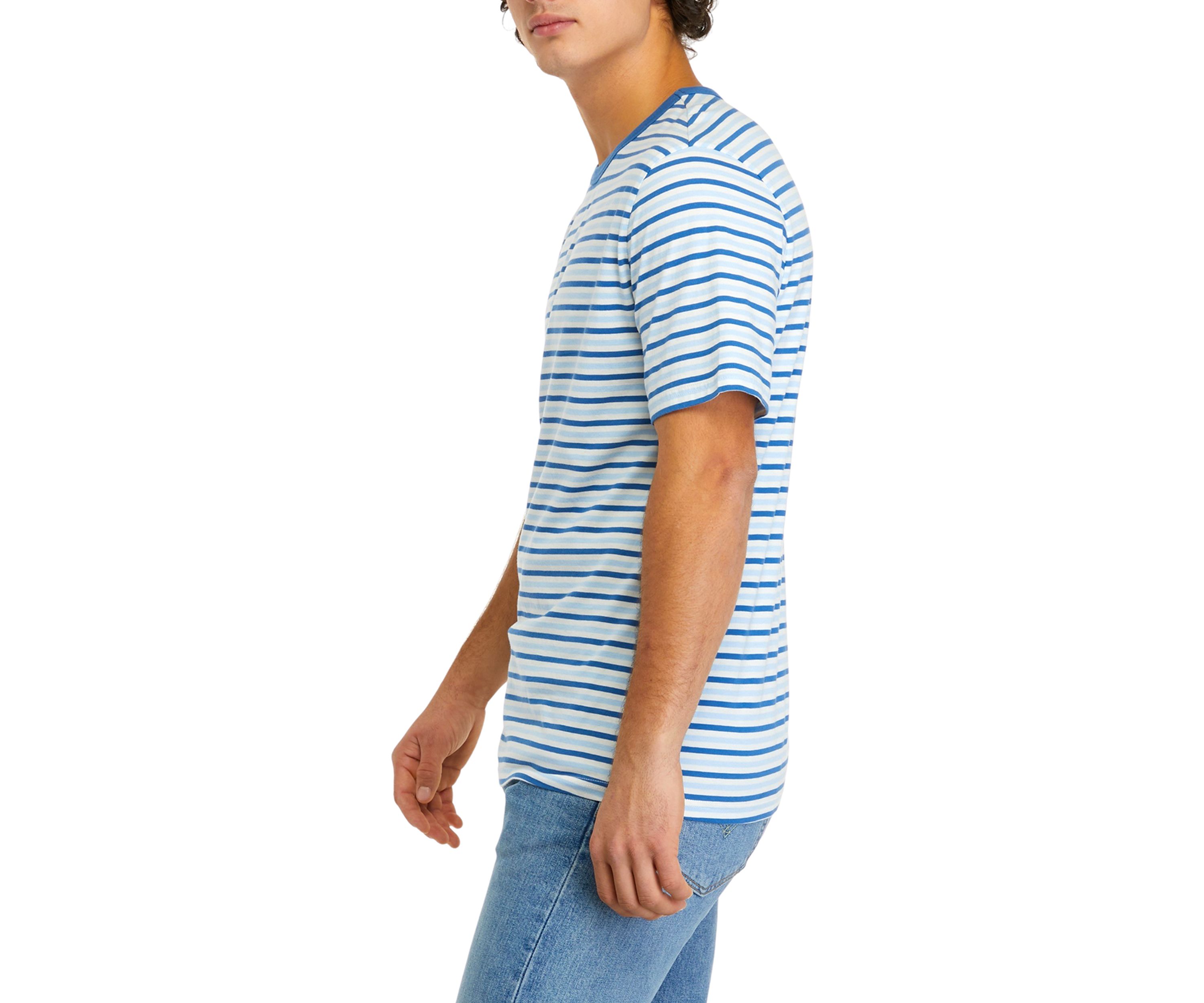 Short Sleeve Crew Neck Striped T-Shirt