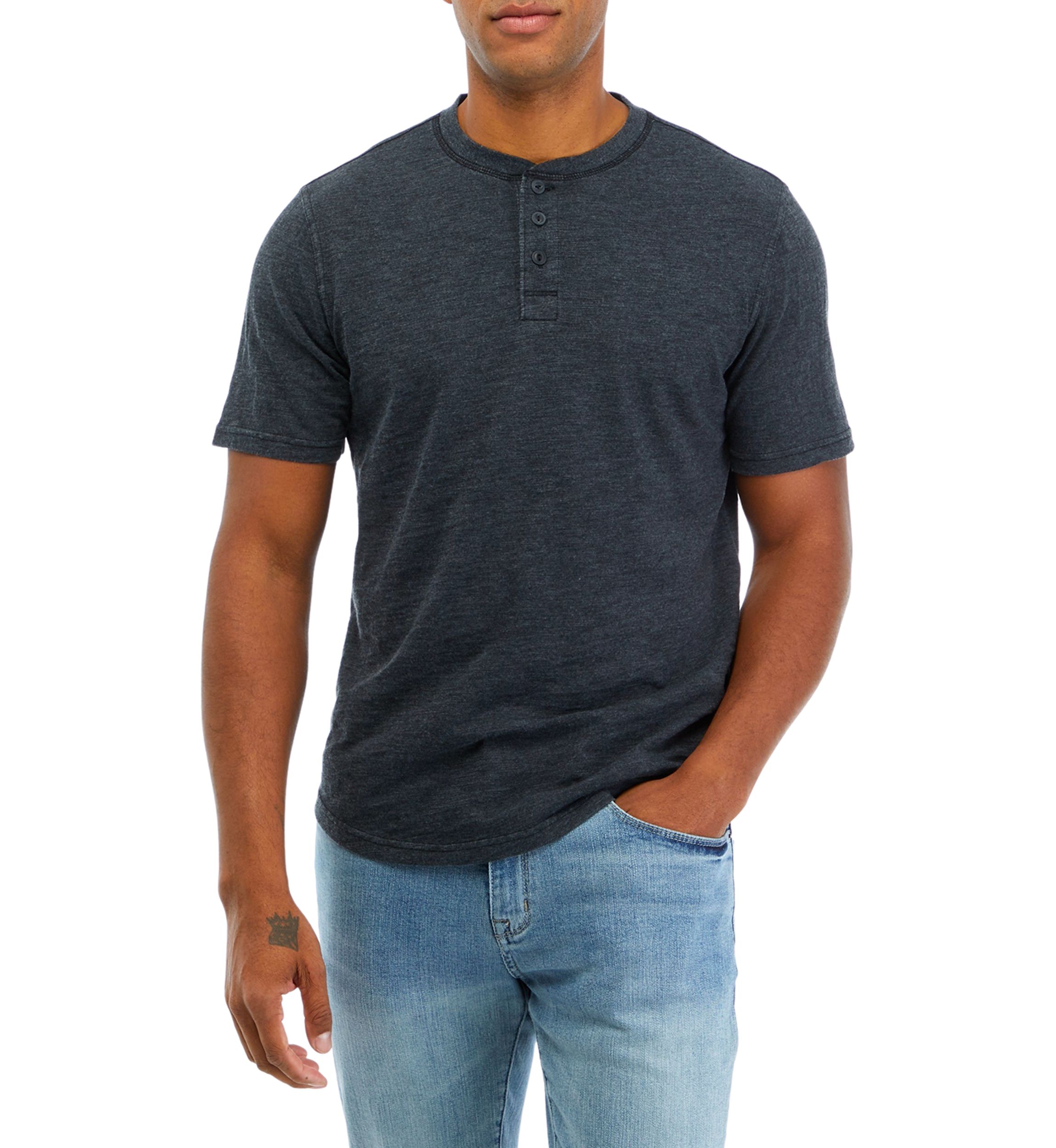 Solid Slub Henley T-Shirt