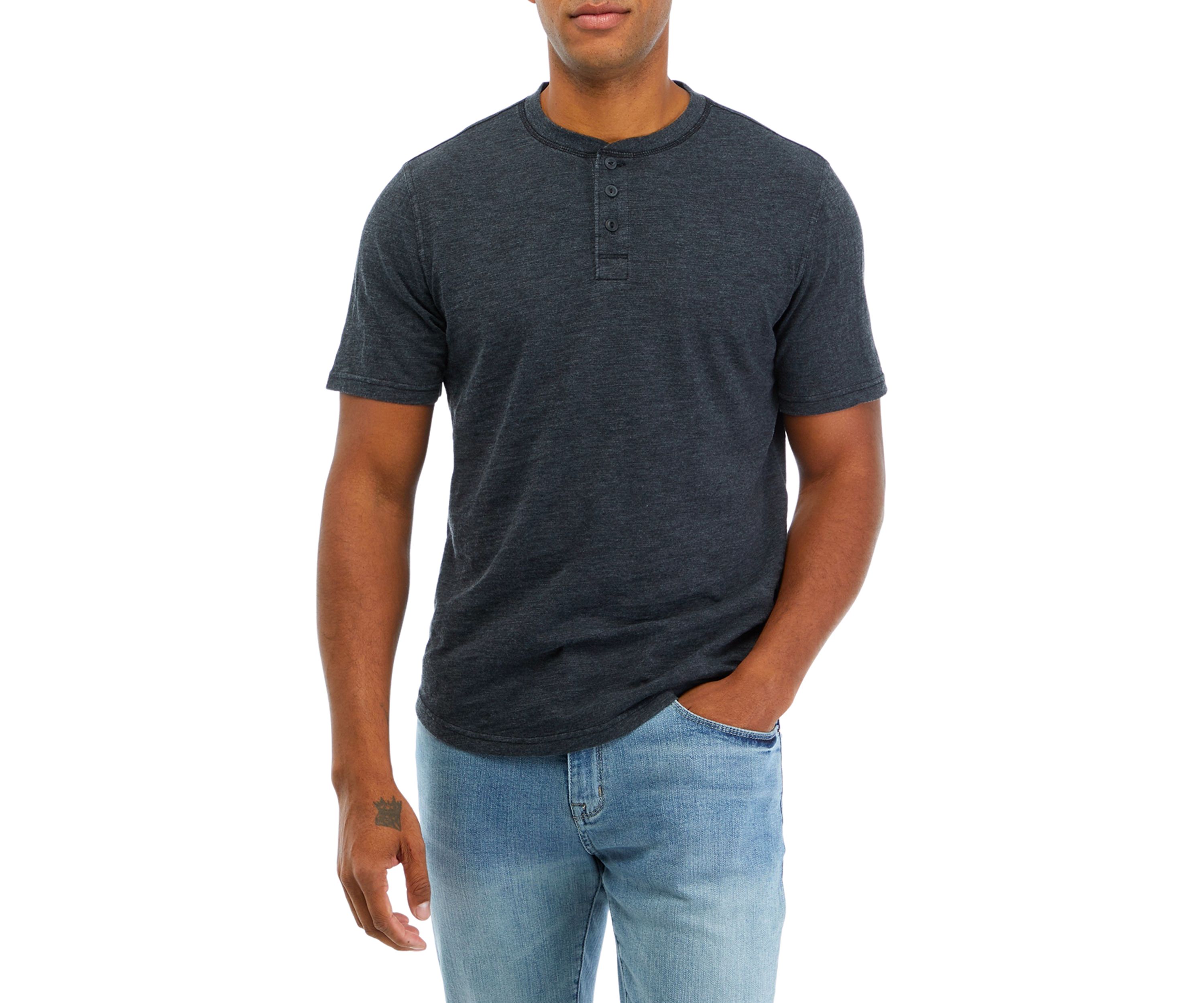 Solid Slub Henley T-Shirt