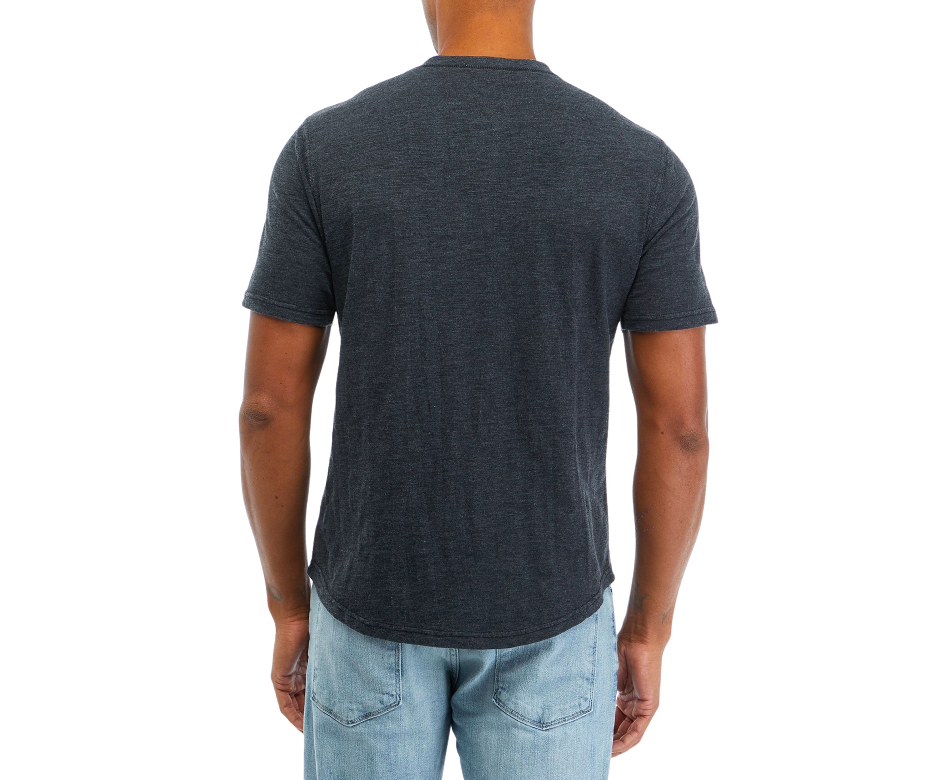 Solid Slub Henley T-Shirt