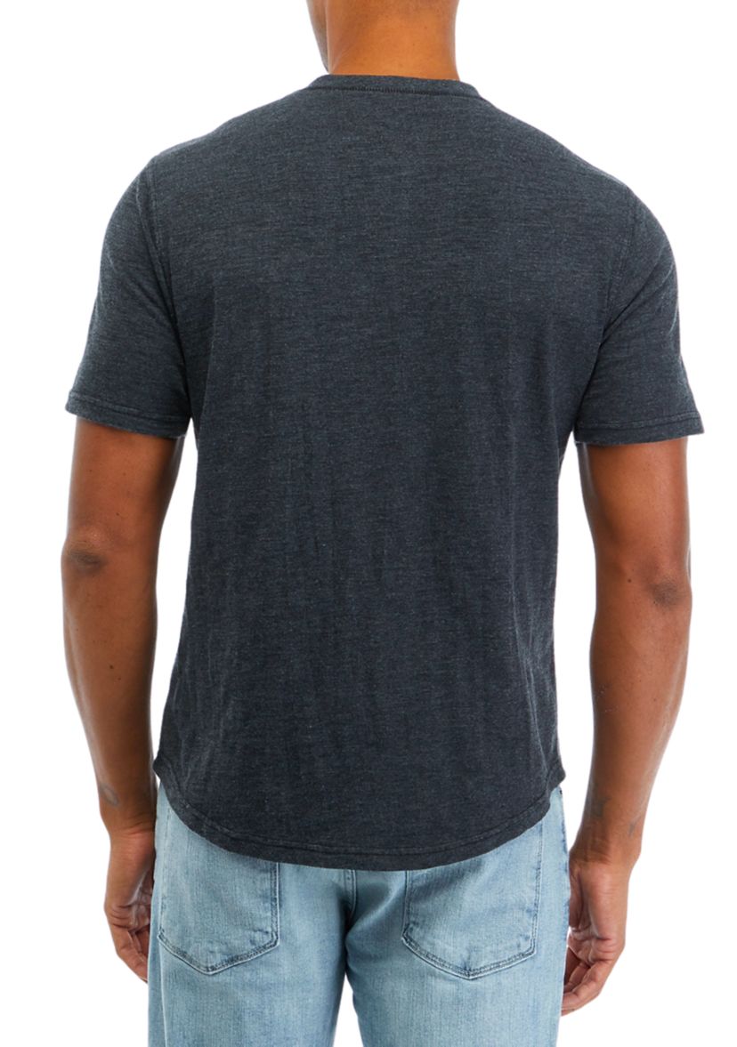 Solid Slub Henley T-Shirt