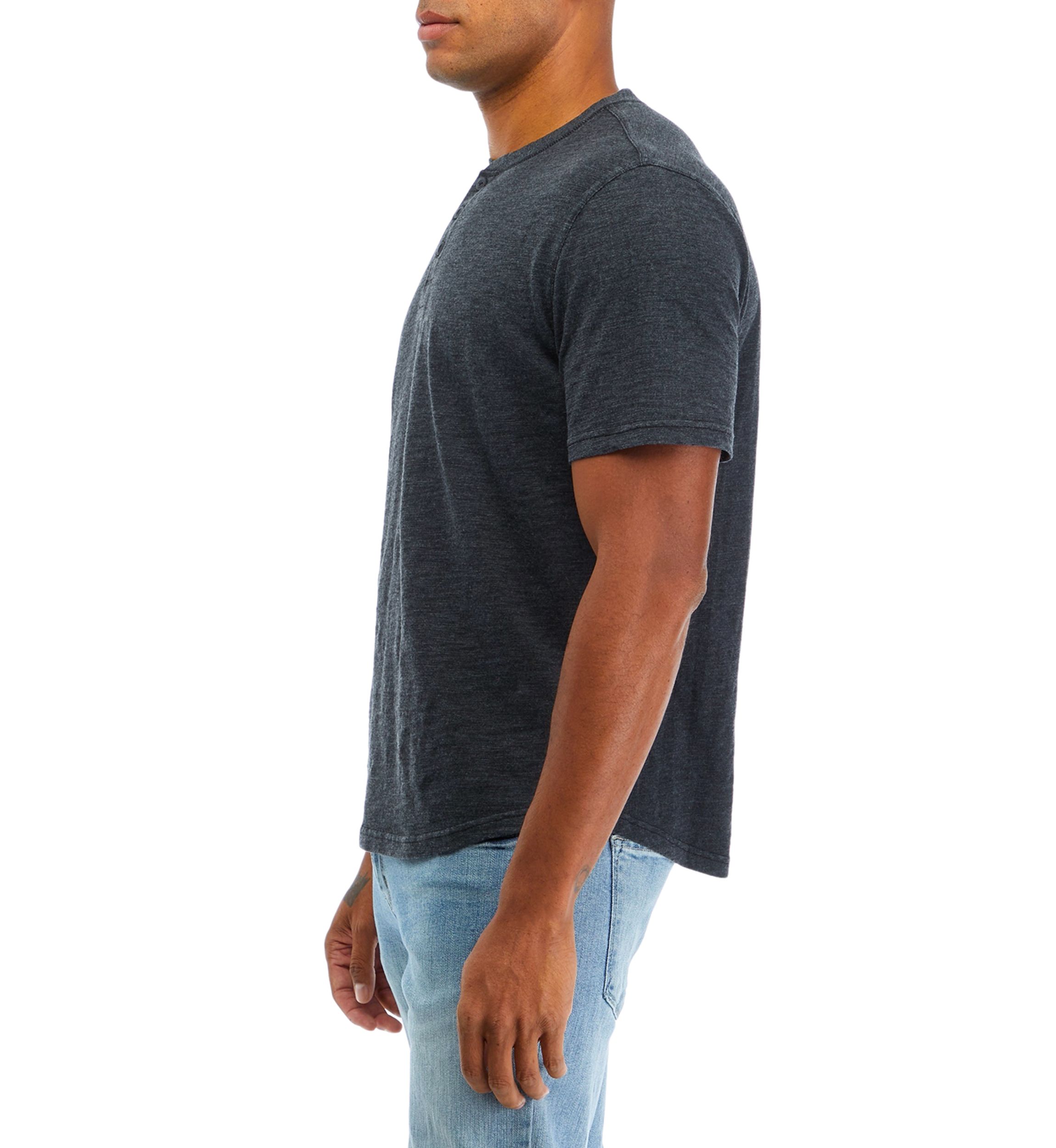Solid Slub Henley T-Shirt