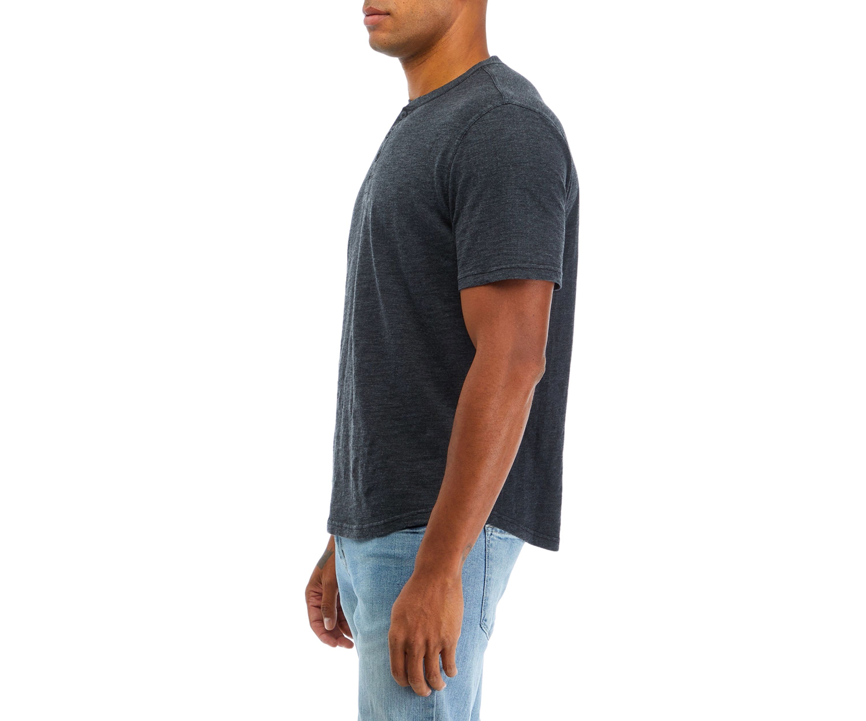 Solid Slub Henley T-Shirt