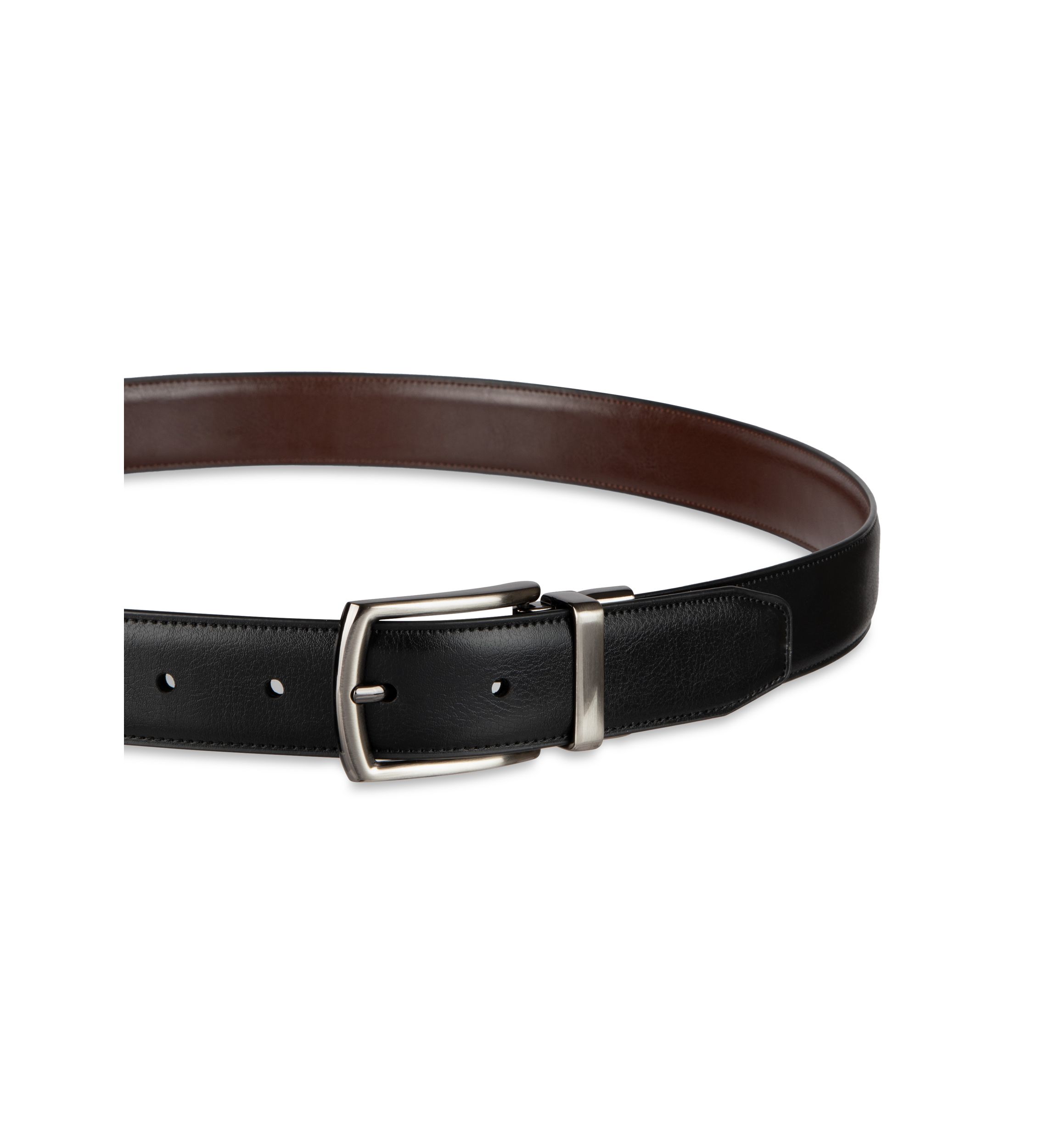 Mens Reversible Stretch Dress Belt