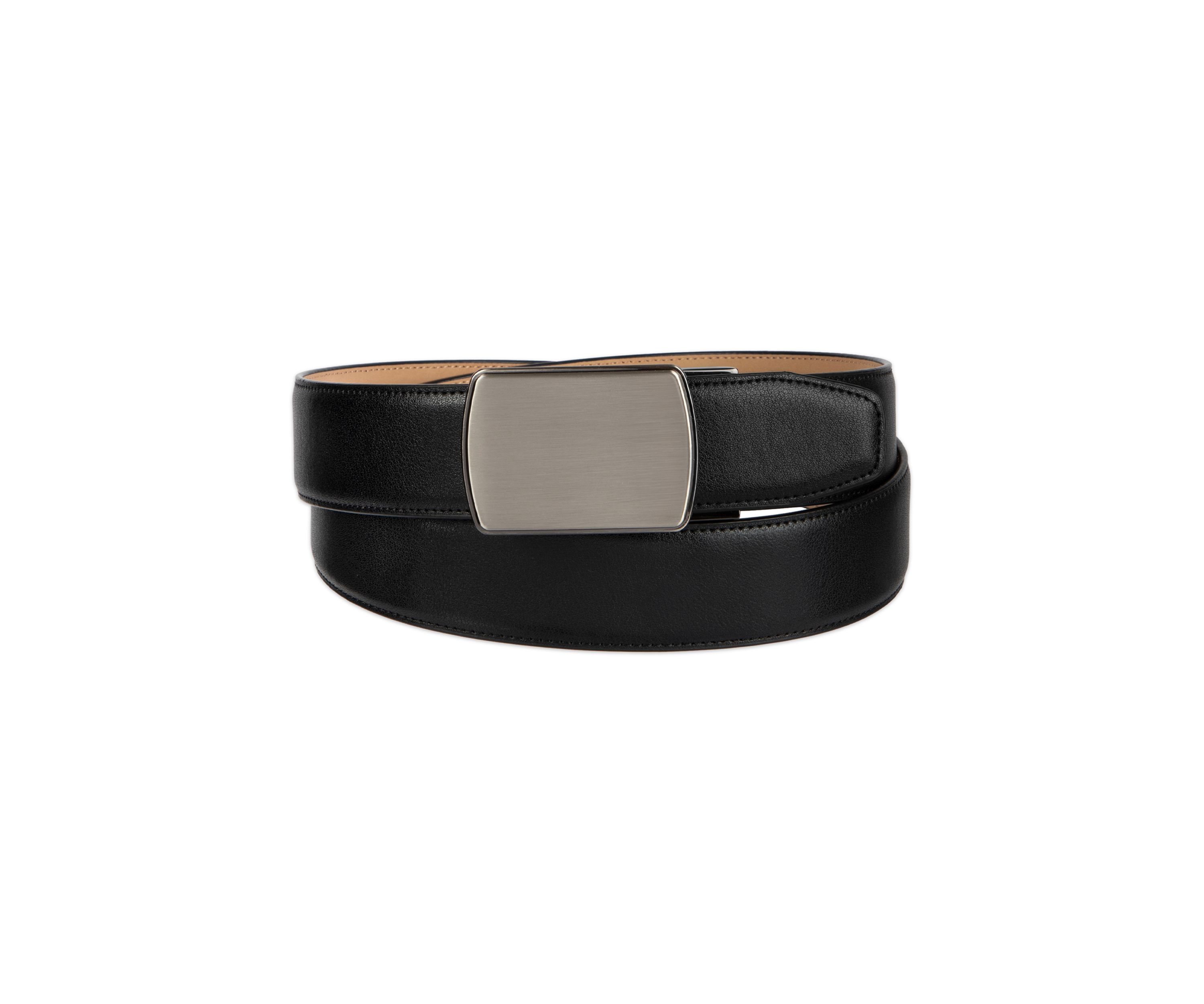 Mens Plaque Tension Buckle Dress Belt