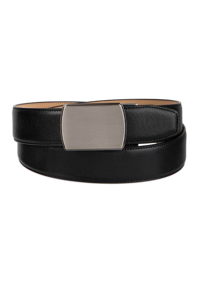 Mens Plaque Tension Buckle Dress Belt