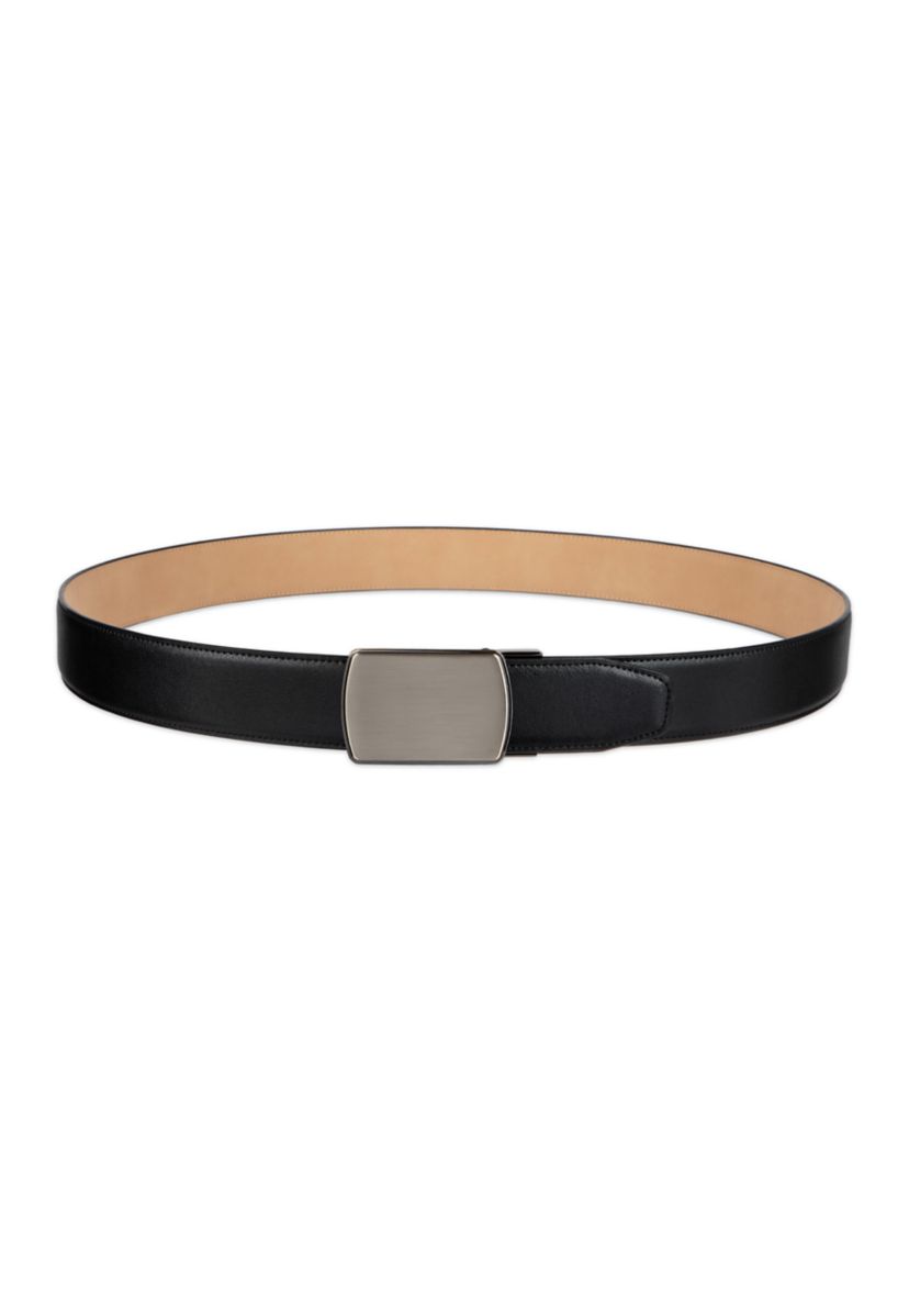 Mens Plaque Tension Buckle Dress Belt