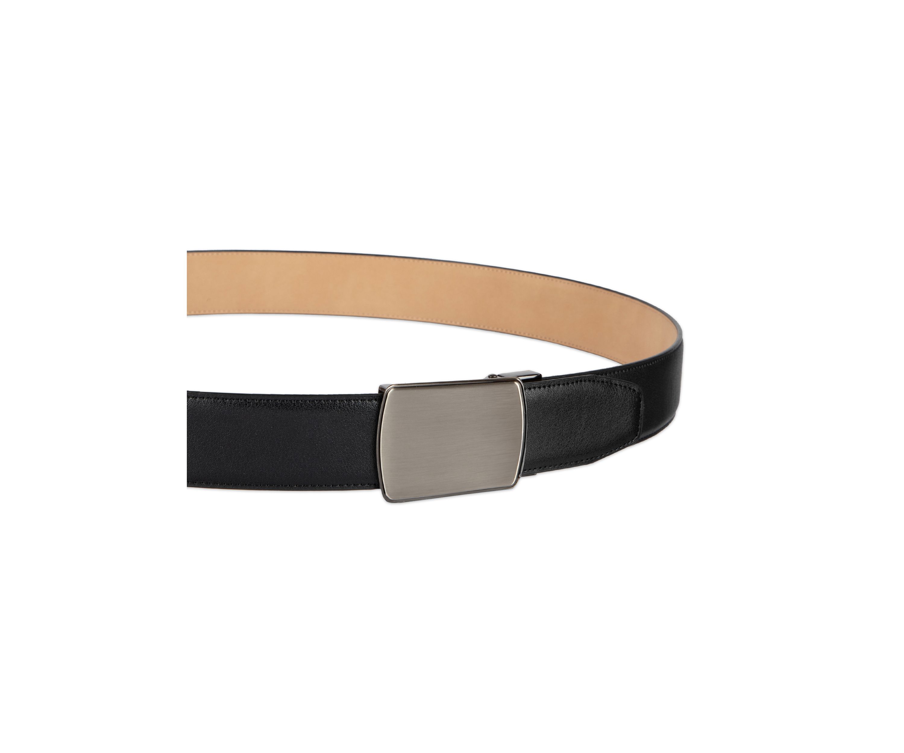 Mens Plaque Tension Buckle Dress Belt