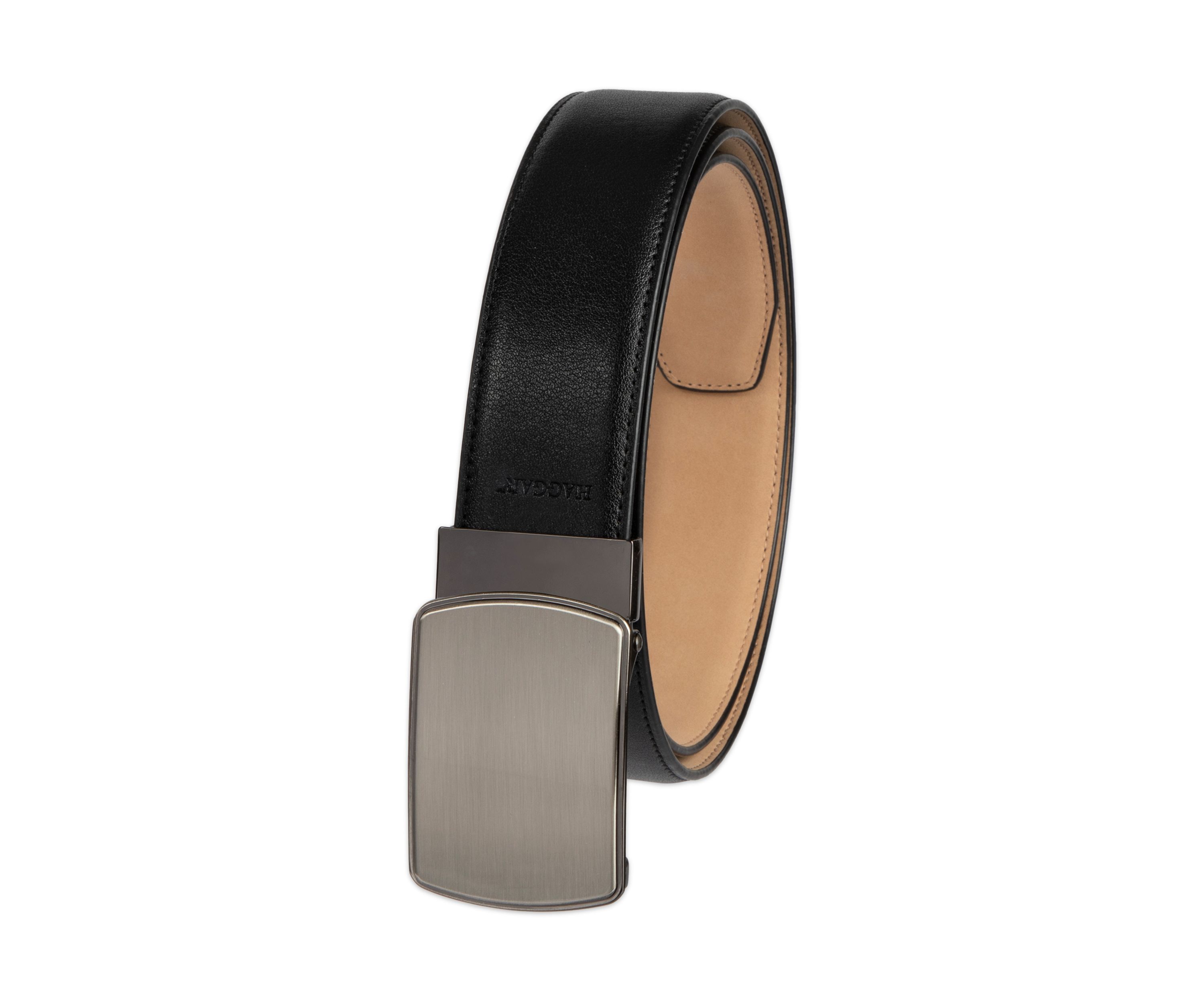 Mens Plaque Tension Buckle Dress Belt