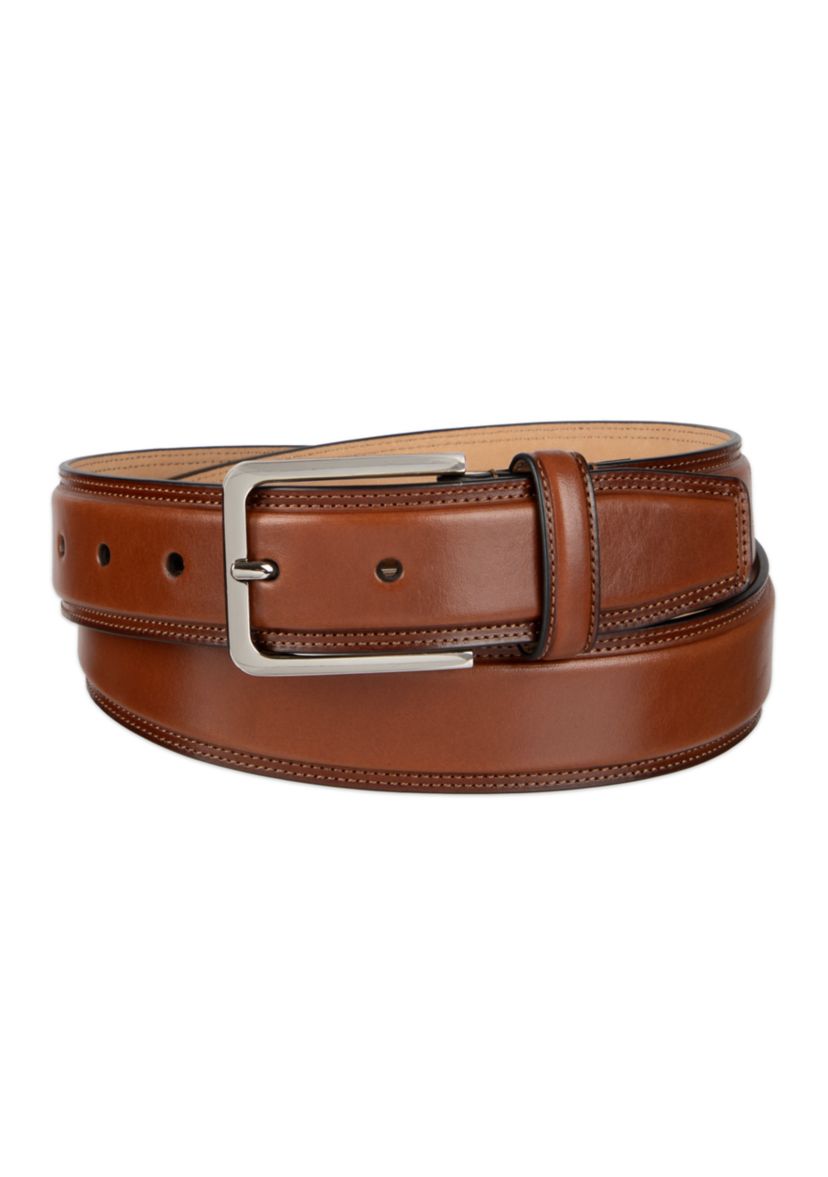 Haggar Mens 2-Row Stitch Casual Belt