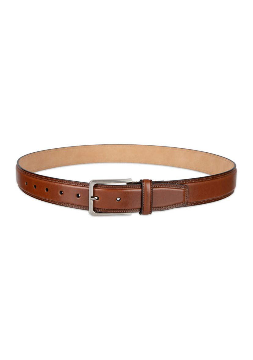 Haggar Mens 2-Row Stitch Casual Belt