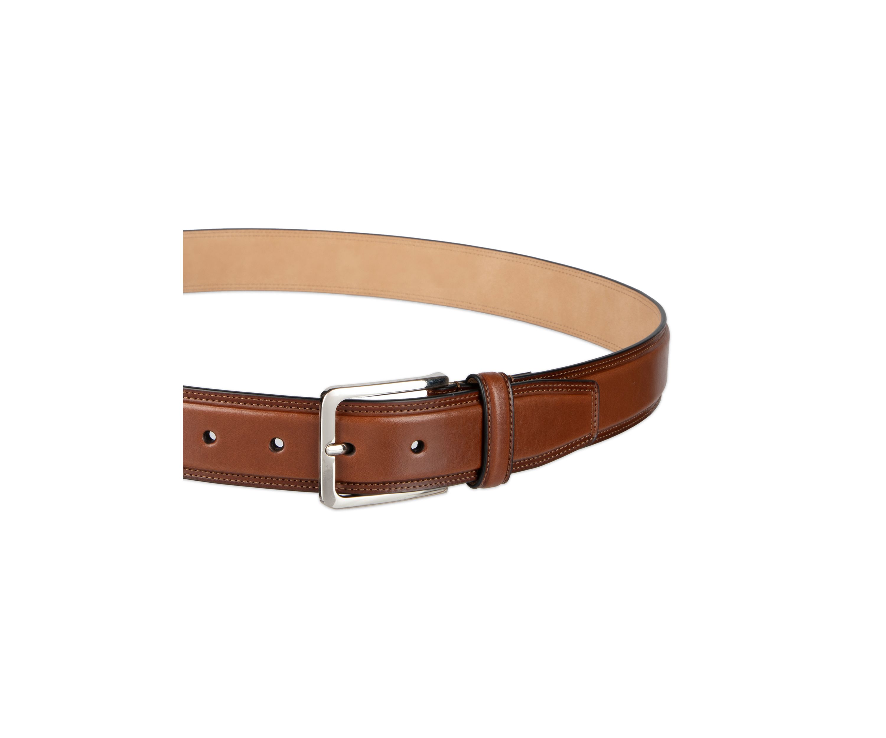 Haggar Mens 2-Row Stitch Casual Belt