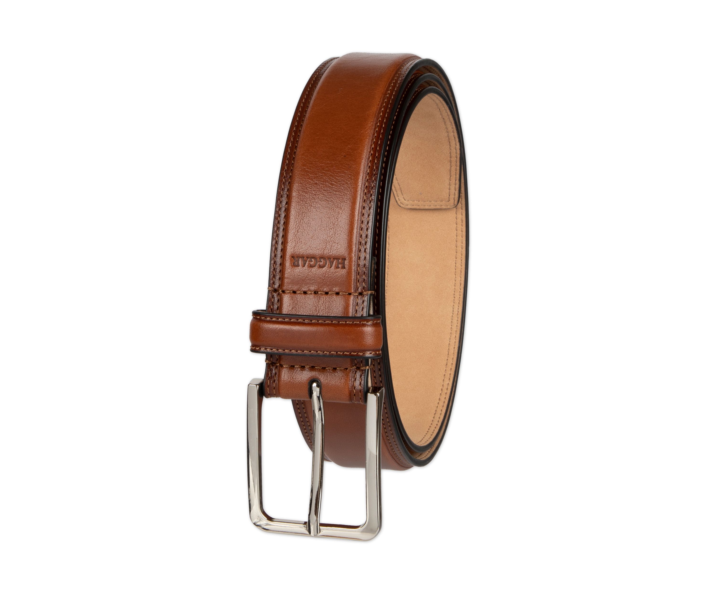 Haggar Mens 2-Row Stitch Casual Belt
