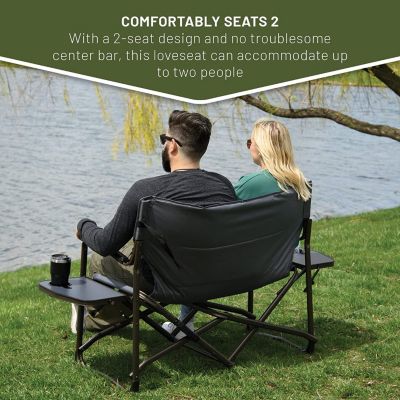 2-Person Folding Loveseat Director's Chair