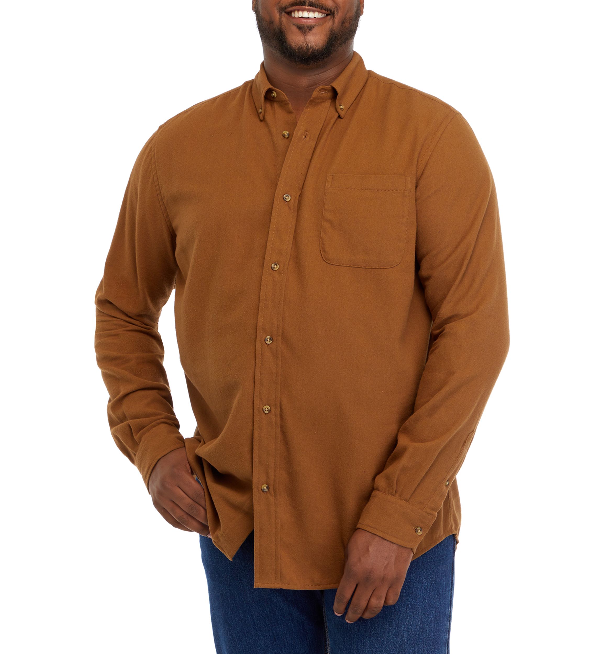 Big & Tall Long Sleeve Flannel Shirt 