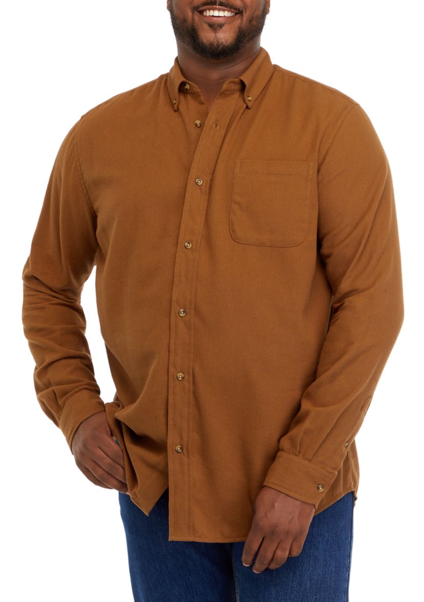 Big & Tall Long Sleeve Flannel Shirt 