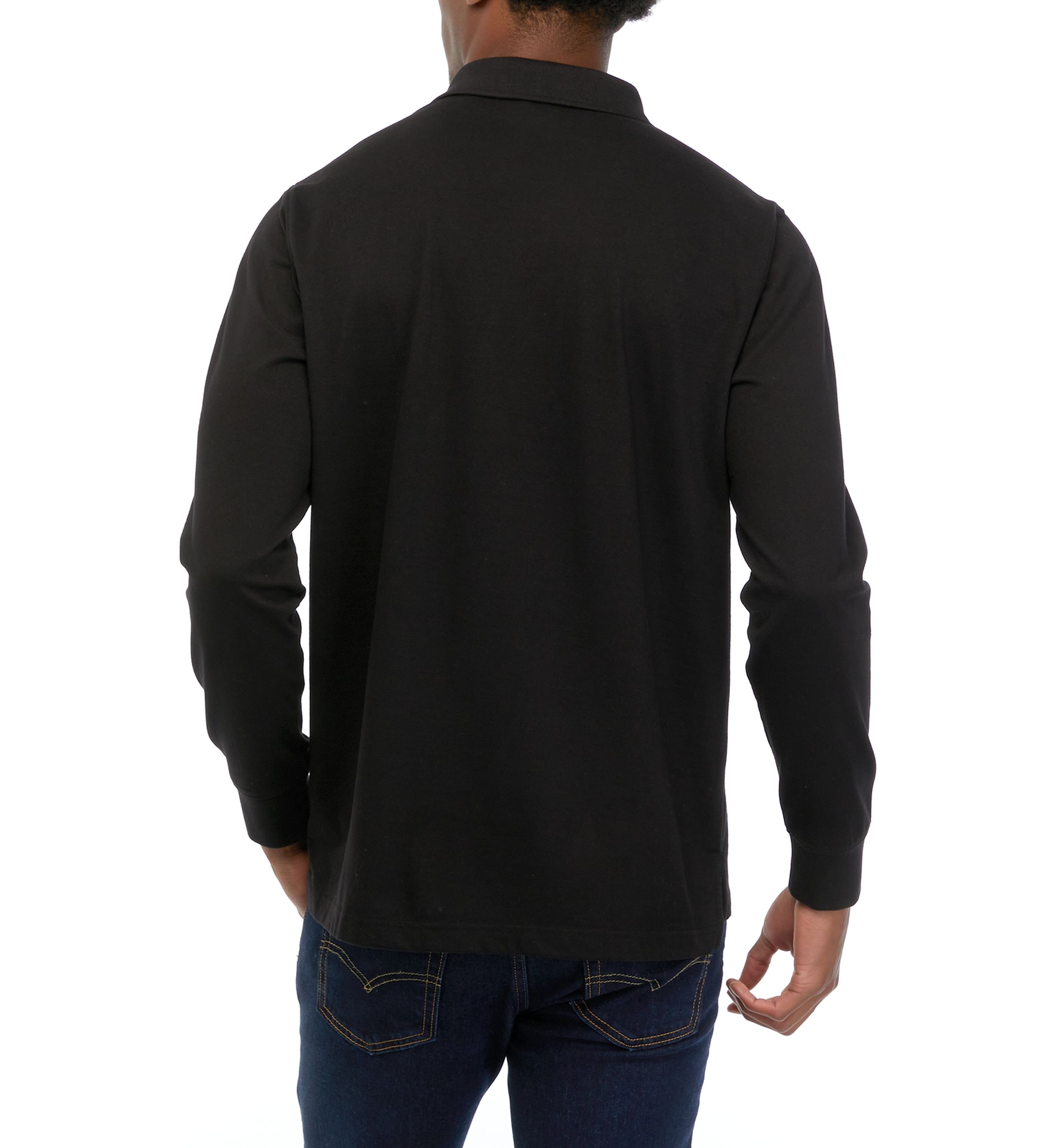Long Sleeve Jersey Polo Shirt