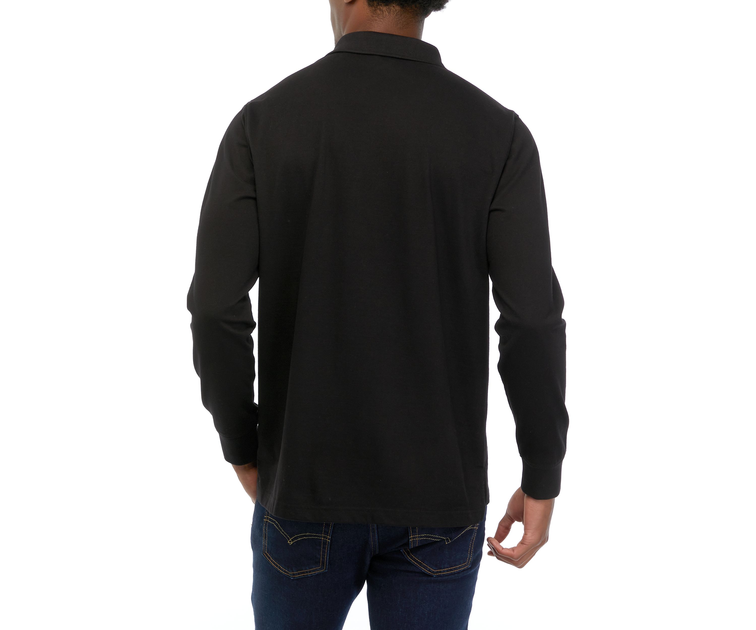 Long Sleeve Jersey Polo Shirt