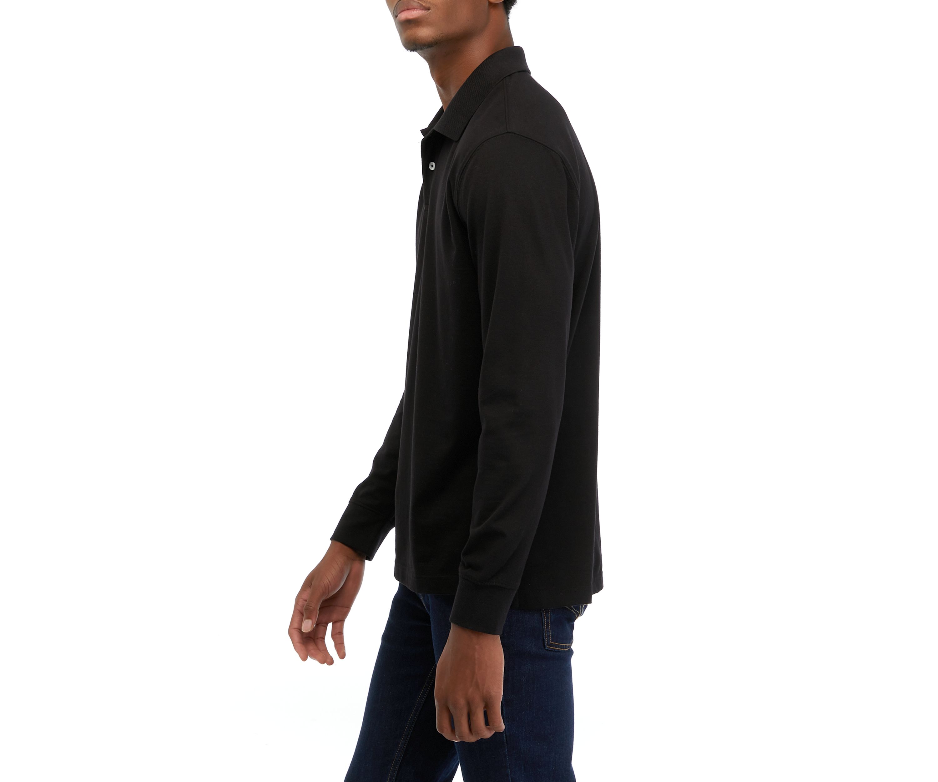 Long Sleeve Jersey Polo Shirt