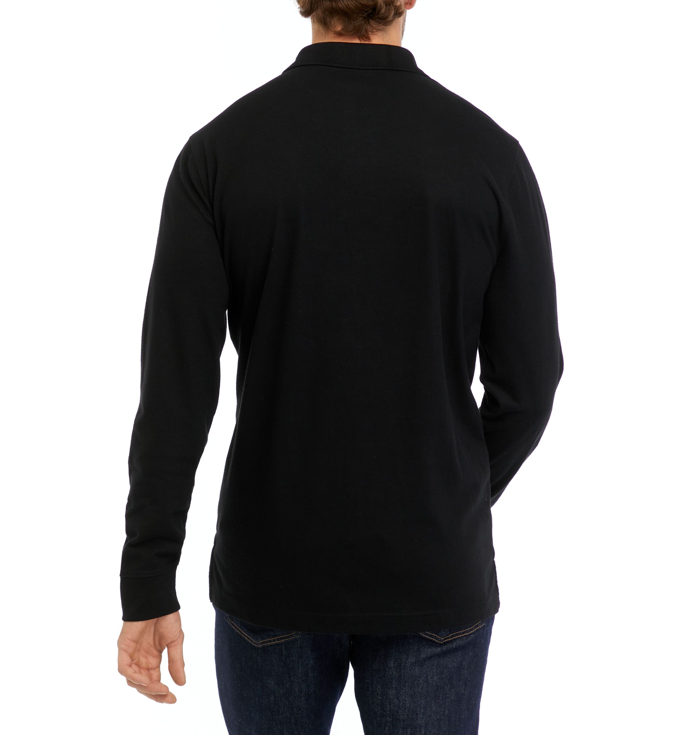 Long Sleeve Jersey Polo Shirt