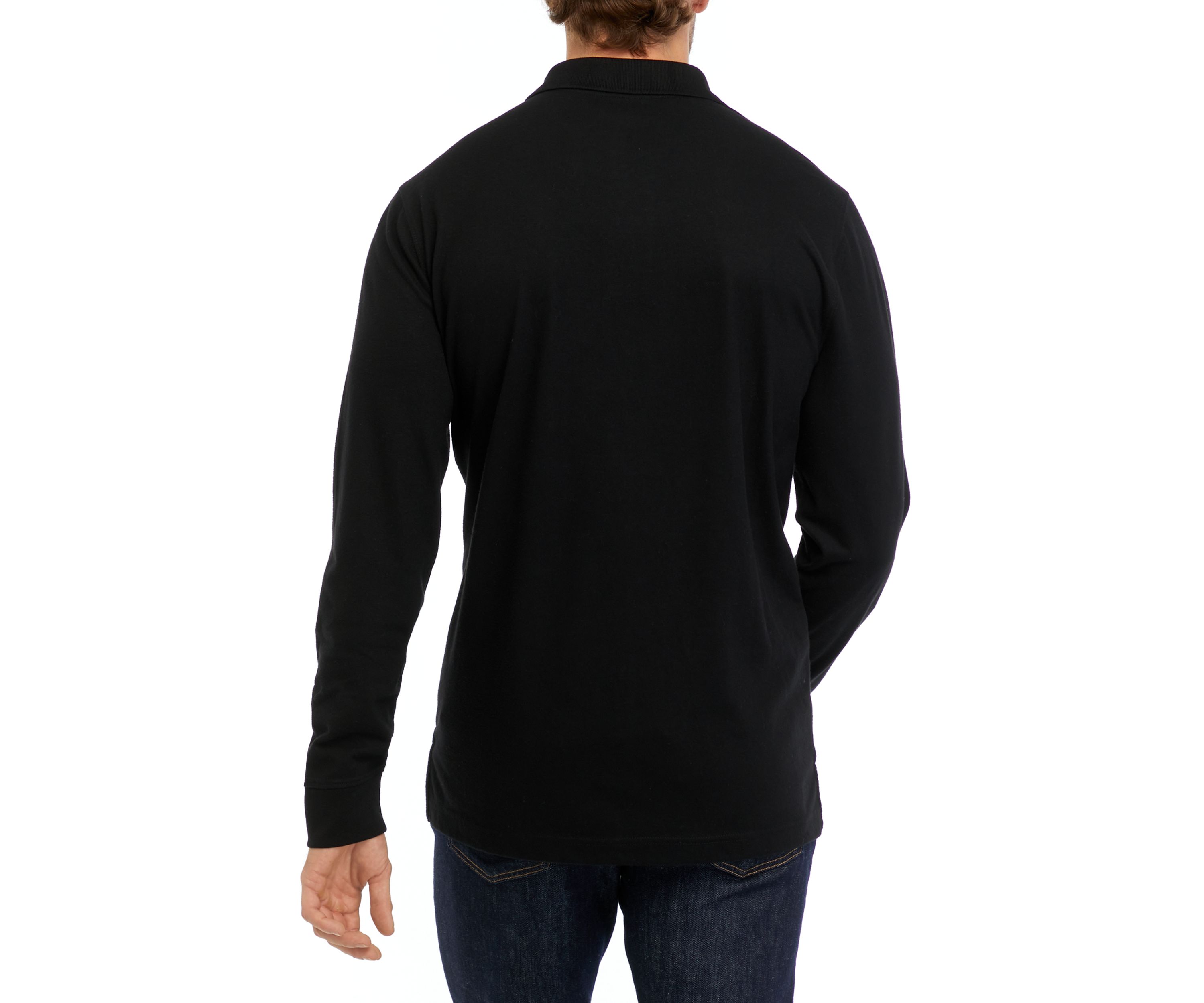 Long Sleeve Jersey Polo Shirt