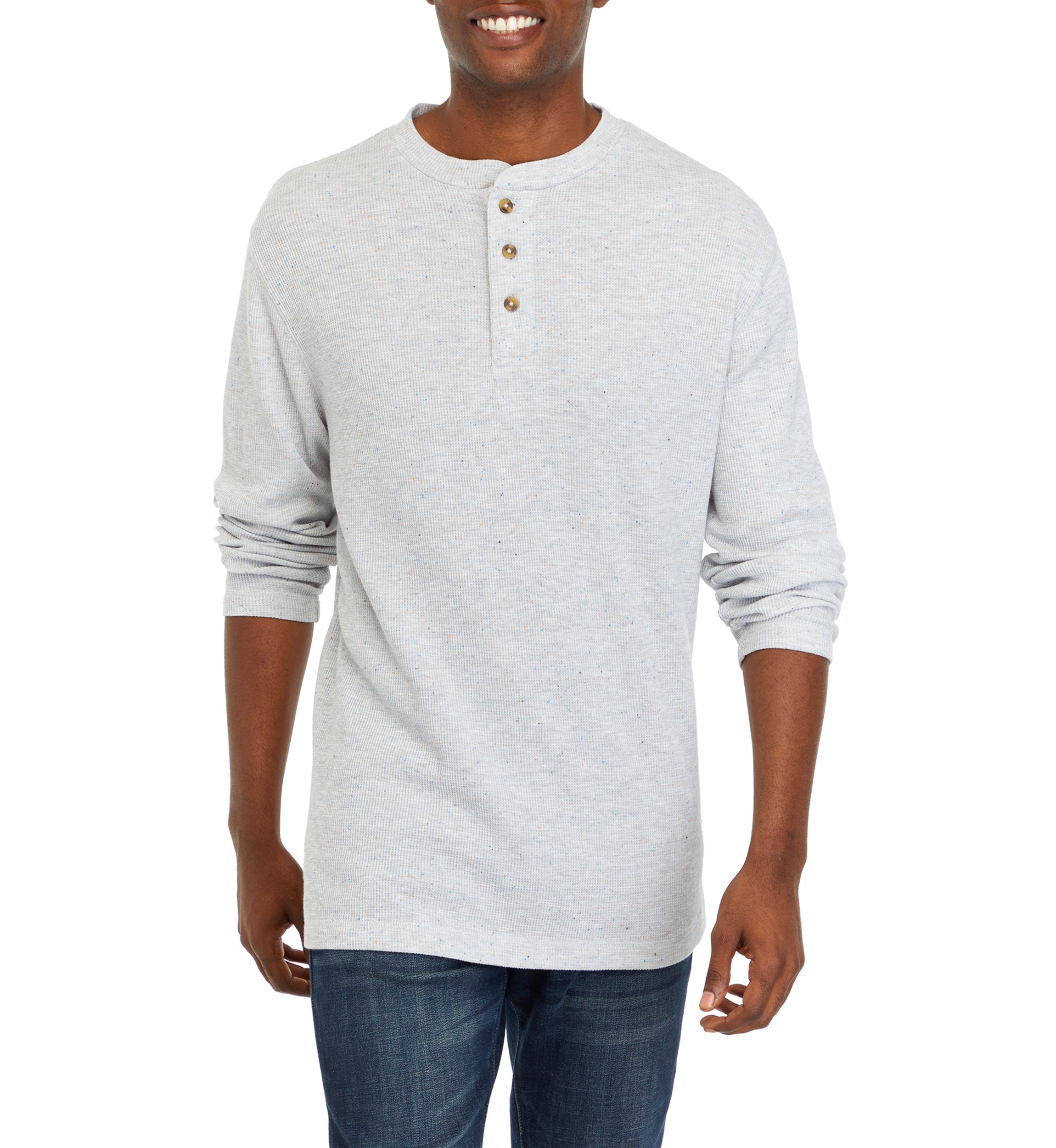 Long Sleeve Thermal Henley Shirt
