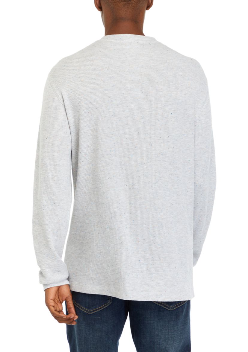 Long Sleeve Thermal Henley Shirt