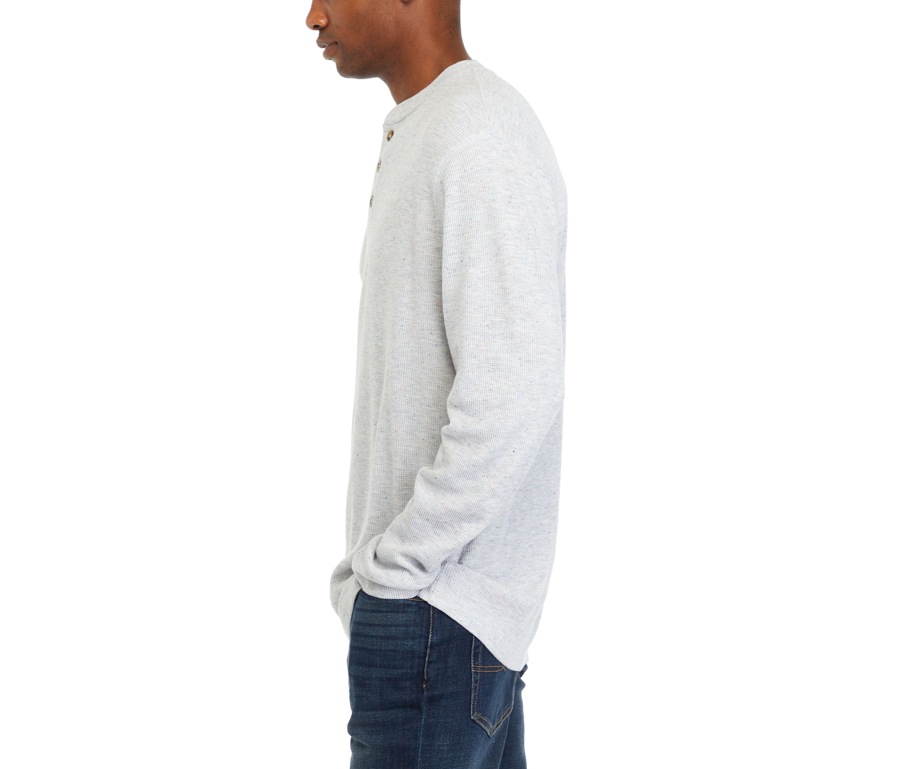 Long Sleeve Thermal Henley Shirt