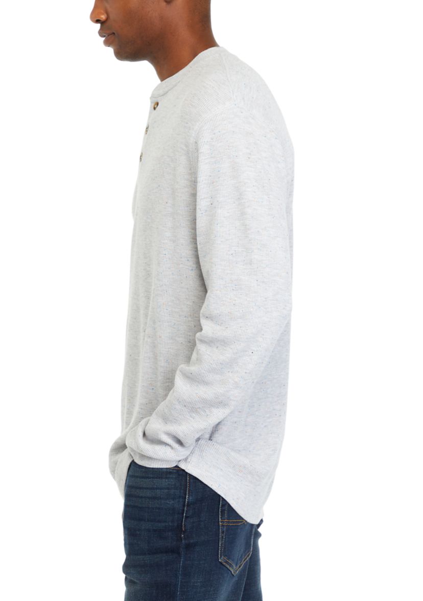Long Sleeve Thermal Henley Shirt