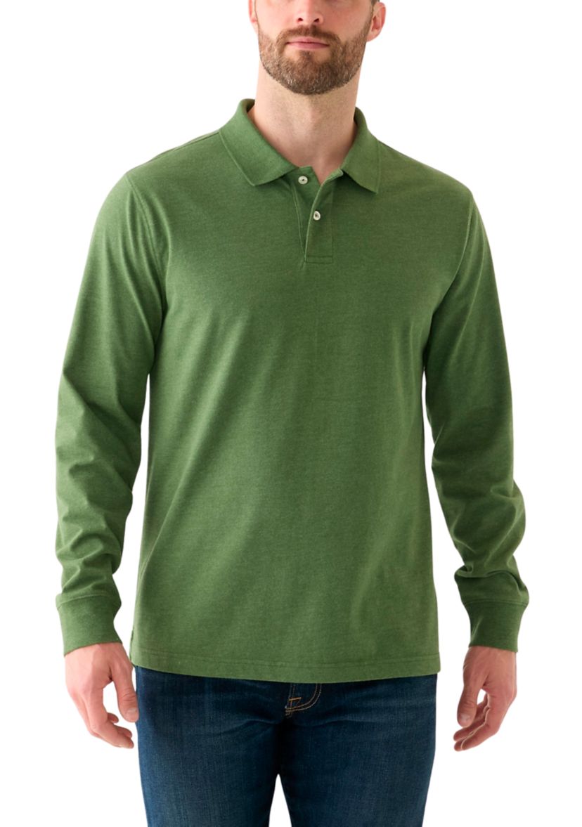 Long Sleeve Jersey Polo Shirt