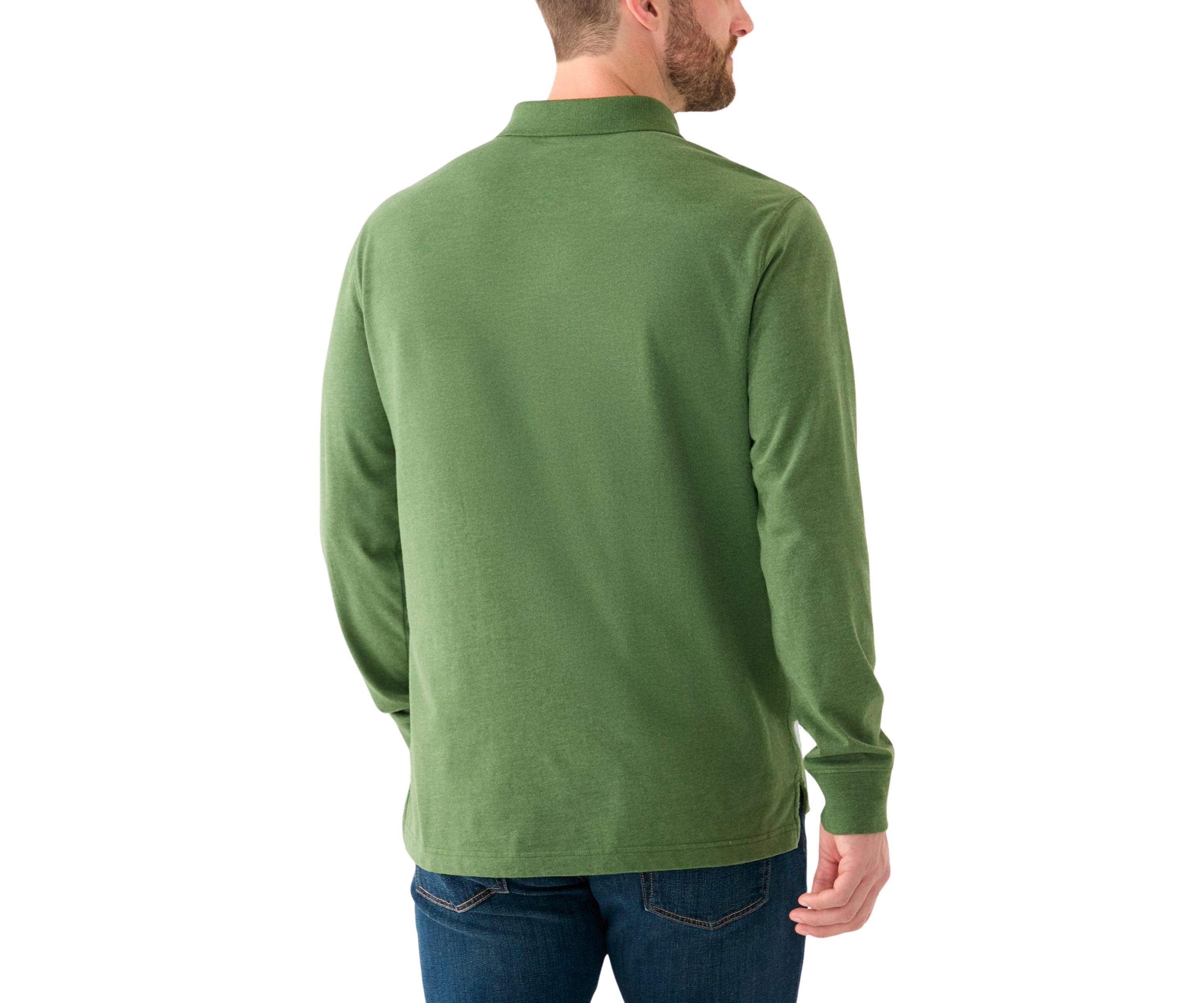 Long Sleeve Jersey Polo Shirt